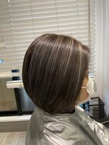 ルイス(L'wis)&nbsp;ボブ＋コントラストハイライト