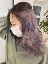 【インナーカラー】ピンクグラデーション,アッシュピンク