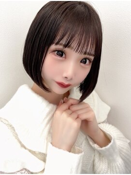 リルミー(Lilme) シースルー前髪+するんとまとまるナチュラルボブ 【Lilme】