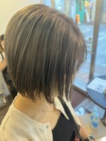 ヘアーアンドビューティジョウ(hair&beauty JOU) くすみカラーグレージュ×ボブ