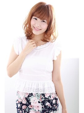 アディクト 東陽町西口(addict) エレガンスふわふわカール＿モカベージュ＿ミディアム［東陽町］