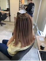 ラフ 難波店(LAFF) #黒髪#ボブルフ#ネビージュ#小顔#ワンレン