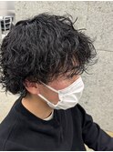 メンズ波巻きパーマ