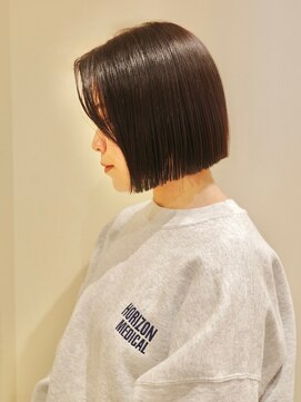 ネロ ヘアサロン ネイビー 渋谷(NERO HAIRSALON NAVY) 【赤津美奈】ボブ　前髪なし　ダークブラウン