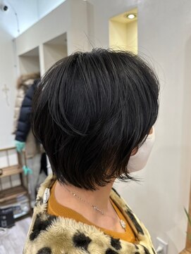 ラゴム 池袋(LAGOM) 切りっぱなしボブ/美髪/ピンクブラウン[池袋/髪質改善]