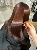 髪質改善カラーで艶髪へ