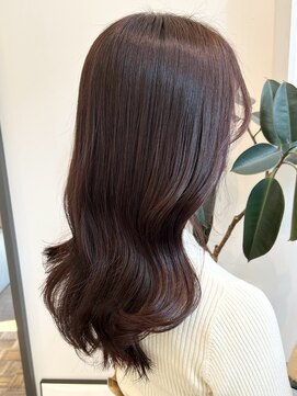 ヘアーアイスカルテット(HAIR ICI QUARTET) 20代30代40代ピンクブラウン艶感ストレート透明感ナチュラル