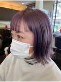 大人可愛い＿ペールパープル×レイヤーミディアム