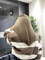 庵 ヘアー(hair) くすみベージュ