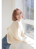 メルティ―カラーフェミニンロング似合わせカットマッシュボブ
