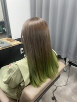 テーラヘアー ユーカリが丘店(TELA HAIR)&nbsp;ベージュ×ネオンライム
