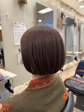 美容室ミズヘアー(Ms.hair) ボブ×ボルドーカラー