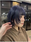 ブルーラベンダーカラー10代20代30代レイヤーカット