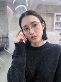 美髪韓国レイヤーイメチェン似合わせ小顔シースルーワイドバング