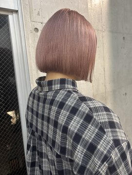 ラニヘアサロン(lani hair salon) ピンクベージュ/ミルクティー/ボブ/暖色系カラー