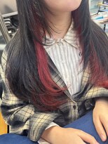 キャラ シャローネ 池袋(Chara Chalone)&nbsp;インナーダブルカラー/レッドカラー/チェリーレッド/【たいし】