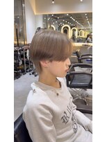 サロンドミルク 新百合ヶ丘店(salon de MiLK)&nbsp;ミルクティーベージュグレージュメンズカット新百合ヶ丘