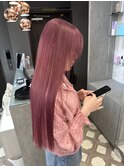 aハイトーンホワイトミルクティーピンクケアブリーチ福岡天神