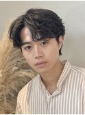 ナチュラルヘアフェザーショートフェザーパーマニュアンスパーマ