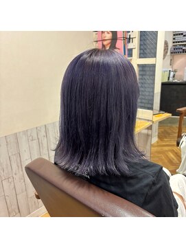 ビー オン ディー ヘア 池袋(BonD hair) ラベンダーアッシュ【池袋/髪質改善/ハイライト】