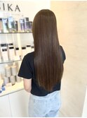 ブラウンミルクティー ロング ストレート
