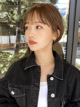 ギークス(GEEKS) 【GEEKS渋谷】レイヤーショート/ココアブラウン/冬ヘア/襟足短め