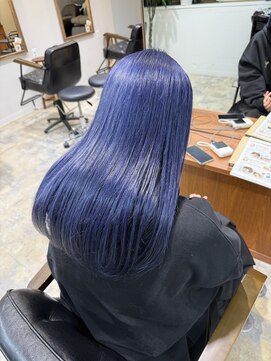 コレット 大宮(collet) ディープブルー/ダブルカラー/ケアブリーチ