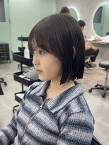 サンバイセライロ 千葉(SAN. by celilo)&nbsp;ダークアッシュ/似合わせカット/ミディアムレイヤーカット
