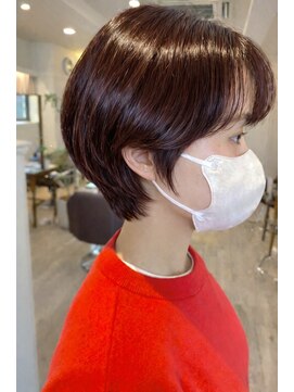 トゥルーブ バイ ファースト 富沢店(trove by first) 耳かけショート/ピンクブラウン