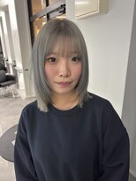 ナンバー 竪町(number+) 春カラー◎グレージュカラー×外ハネボブで旬顔ヘア