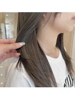 アッシュ 北千住店(Ash)&nbsp;【ブリーチ無し】オリーブベージュカラー