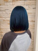スタイルジャパン 美里店(style JAPAN)&nbsp;髪質改善 × デザインカラー （ ダークブルー ）