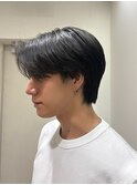 韓国風センターニュアンスパーマ刈り上げ