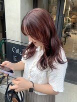 シー(Ciii)&nbsp;stylist イケダ>> ブリーチなしでできる！ピンクレッド