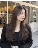 カリン ハッピーヘアライフ 長吉長原店(carin happyhairlife)&nbsp;艶感ブラウン×ナチュラルロングレイヤー