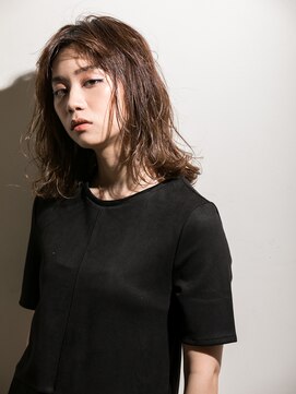 カッファ 東銀座(CUFFA) 【CUFFA】無造作カールデザインカラー大人ボブ東銀座築地新富町