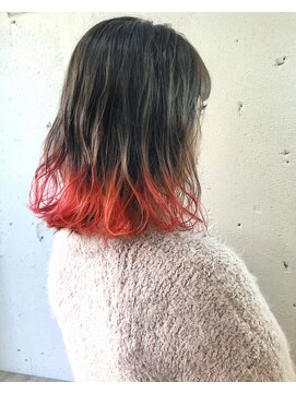 ヘアーワークス ヘルム 渋谷店(HAIR WORKS HELM) ［HELM］リアルレッド☆ nansp☆