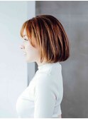 簡単スタイリング♪うるツヤ愛されブラウン☆ボブ