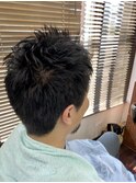 刈り上げ無い程度にエアリーカット