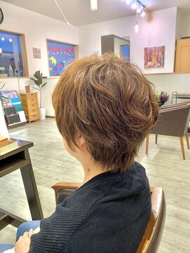 オレンジ(orange) レイヤーボブ