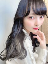 ワンス(Once)&nbsp;once 韓国風 ダークアッシュ インナーカラーグレー by.KOHEI