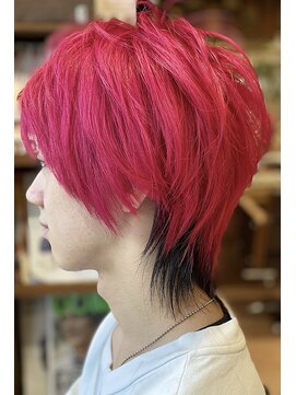 クレドガーデン 西新井店(CRED GARDEN) ハデ髪メンズ×ウルフ×ケアブリーチ/デザインカラー/西新井