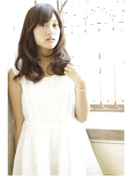 ヘアリゾートエーアイ 北千住店(hair resort Ai) 20代30代40代50代 色っぽふんわりミディの重軽ウェーブヘア♪