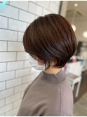 ［HAIR C shoichi］丸みが可愛/ショート ブラウンベージュ