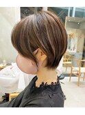 【mee.】ユウ ショート ハイライト イメチェン 前髪