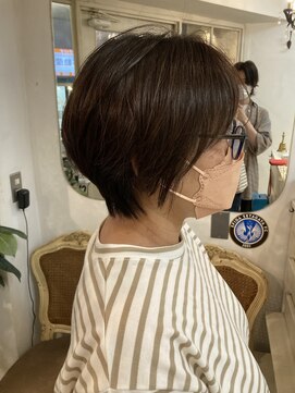 シェノン(CHAINON) ニュアンスカラーで作る美髪ショートヘア40代50代梅ヶ丘美容室