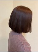 《直方/ルミシャスカラー》ショートボブ