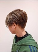 メンズハンサムショート×ブルーマット