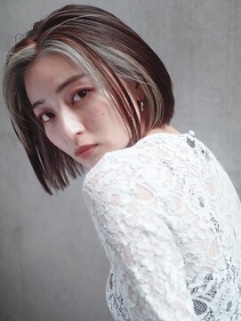 レジュアル(RESSUAL) 大人可愛い20代30代40代小顔ワンサイドショートボブ丸み前下がり