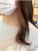 インナーカラー☆ピンクベージュ